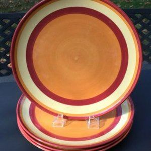 Southern Living At Home - Gail Pittman Banded Dinner Plates (Siena)
